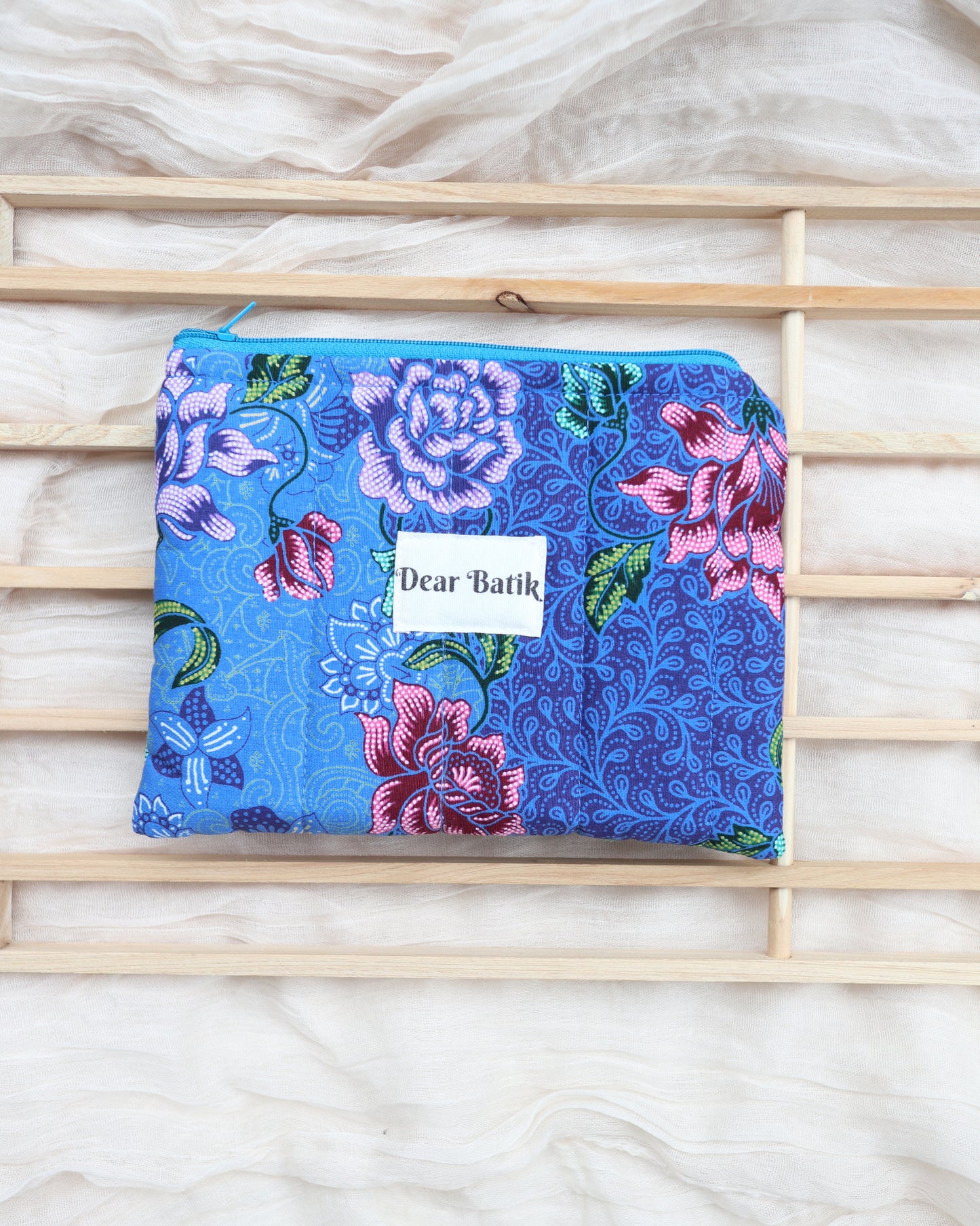 Medium Padded Batik Pouch
