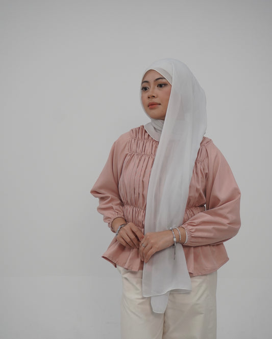 Sophia Shirred Blouse