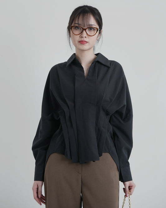 Clara Pleated Blouse