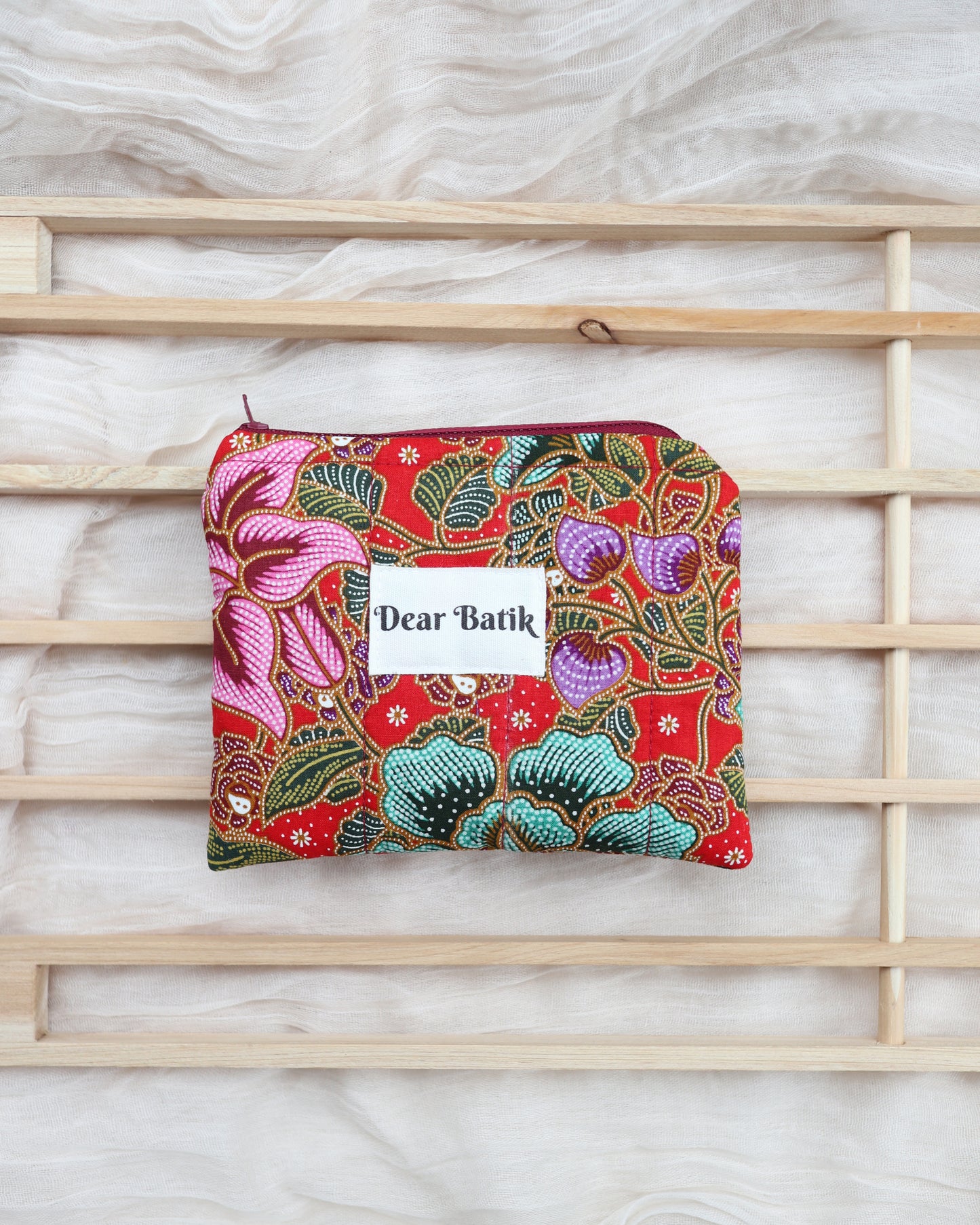 Mini Padded Batik Pouch
