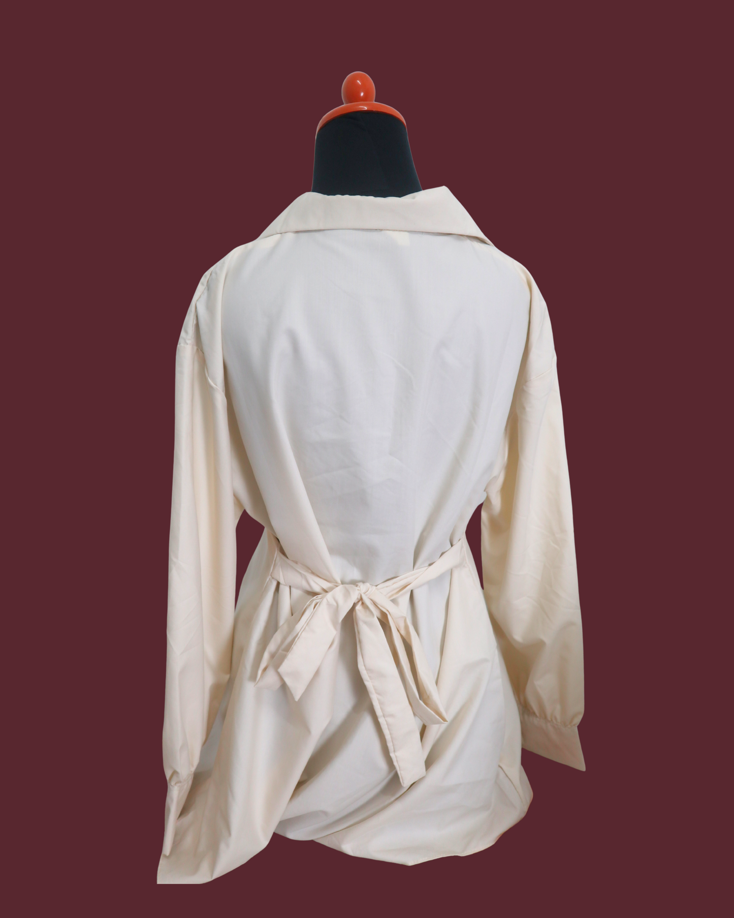 Unworn Cream Tied Top