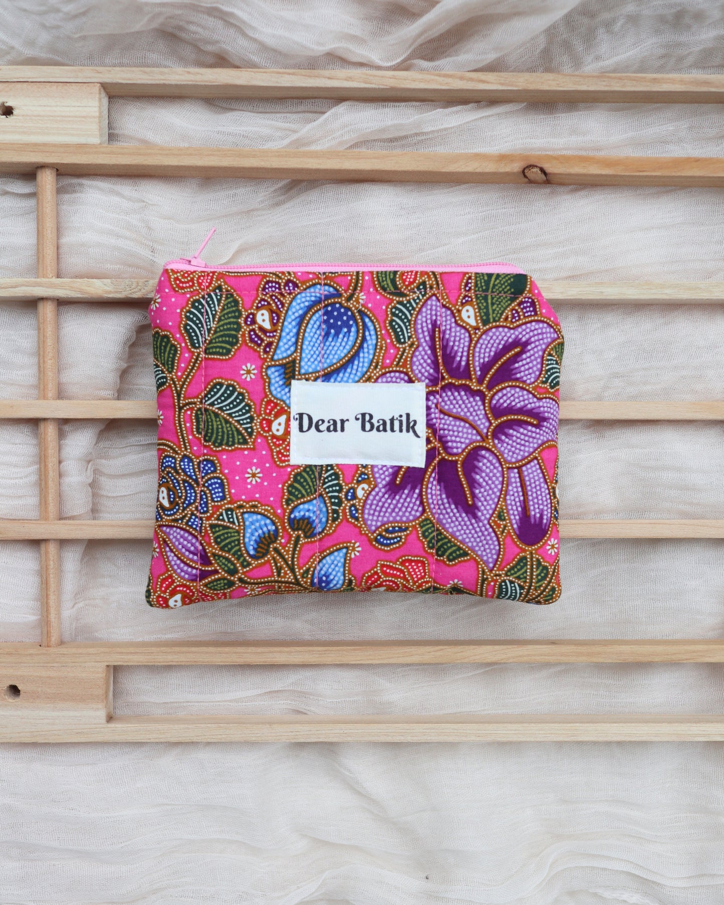 Mini Padded Batik Pouch