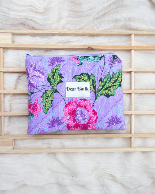 Medium Padded Batik Pouch