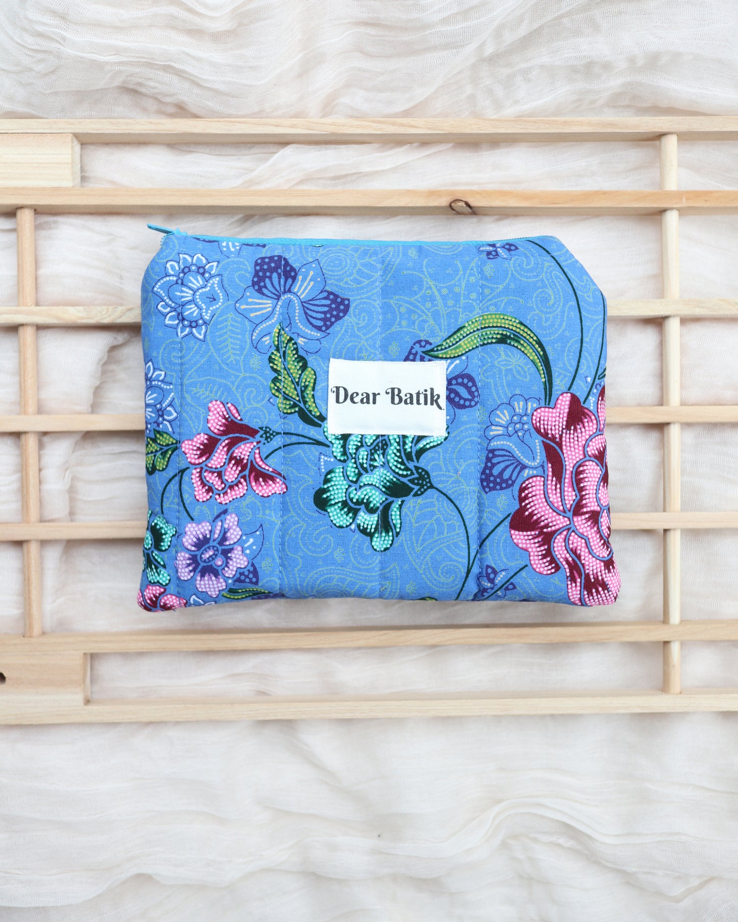 Medium Padded Batik Pouch