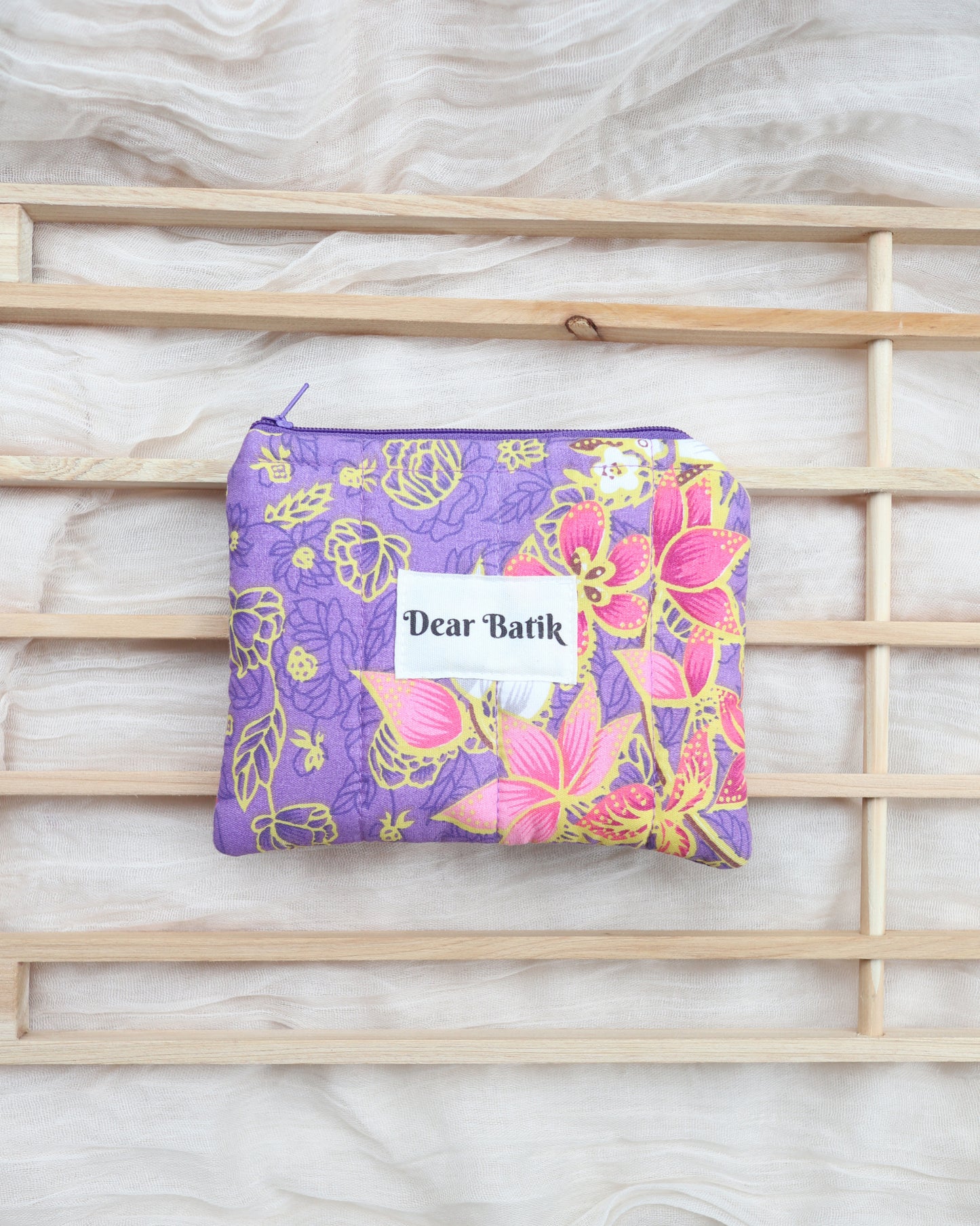 Mini Padded Batik Pouch