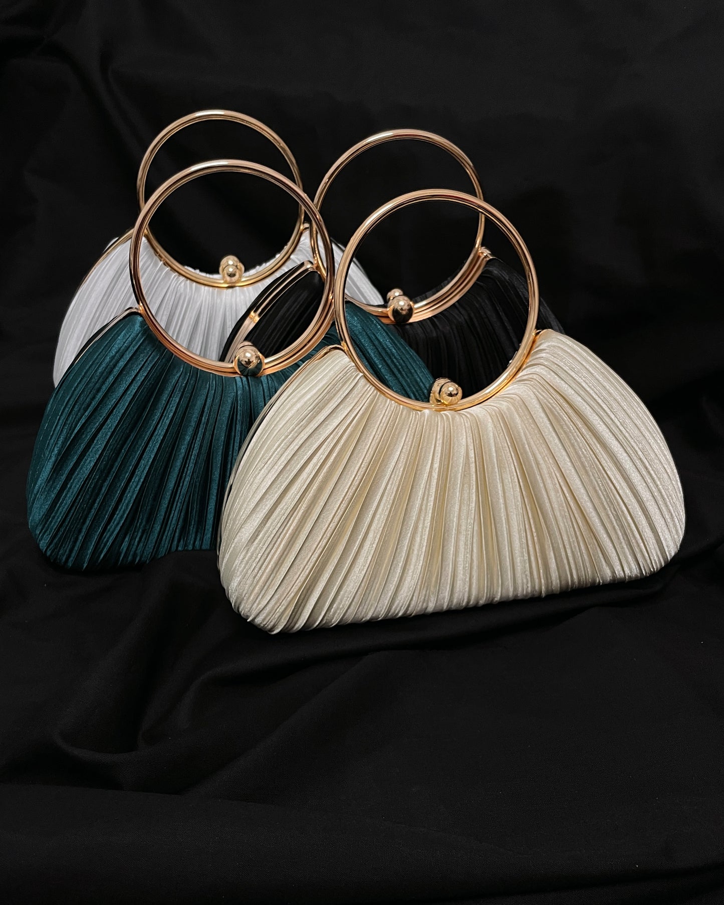 Soleil Satin Clutch