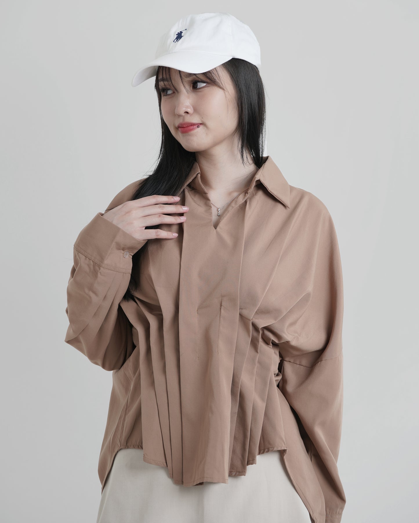 Clara Pleated Blouse