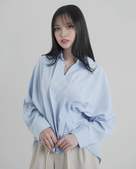 Clara Pleated Blouse