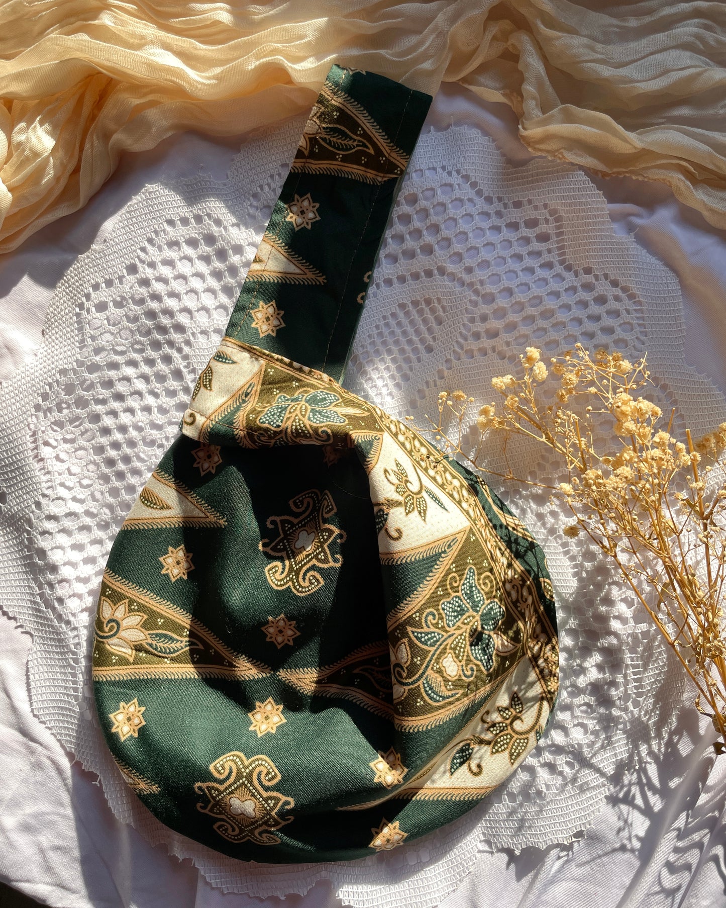 Batik Knot Bag