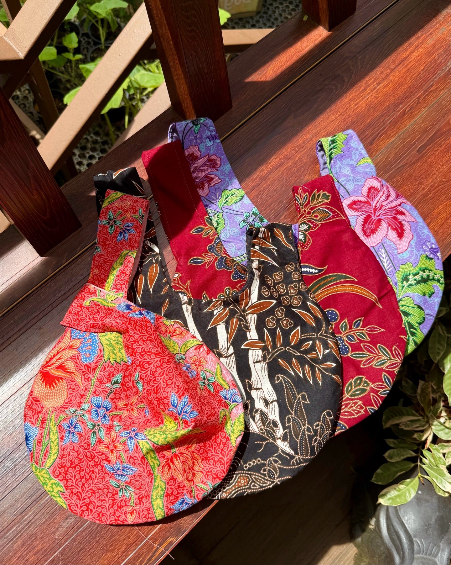 Batik Knot Bag